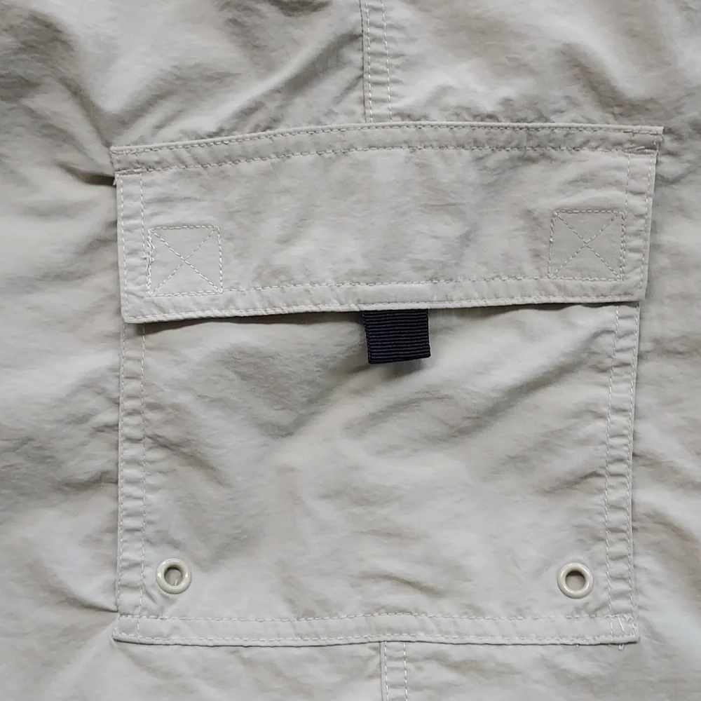 Bimini Bay Casual Classic Preppy Coastal Khaki Minimalist Cargo Swim Trunks M